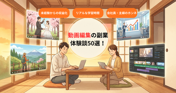 動画編集副業の体験談50選
