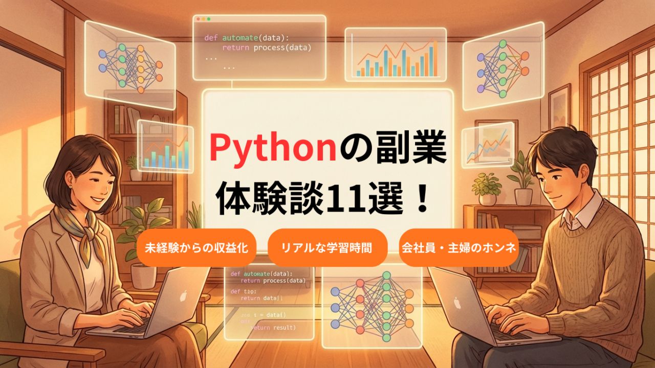 Pythonの副業 体験談11選！